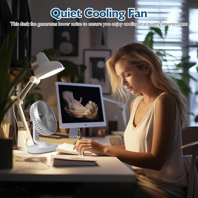 Powerful Rechargeable High Speed Table Desk Fan