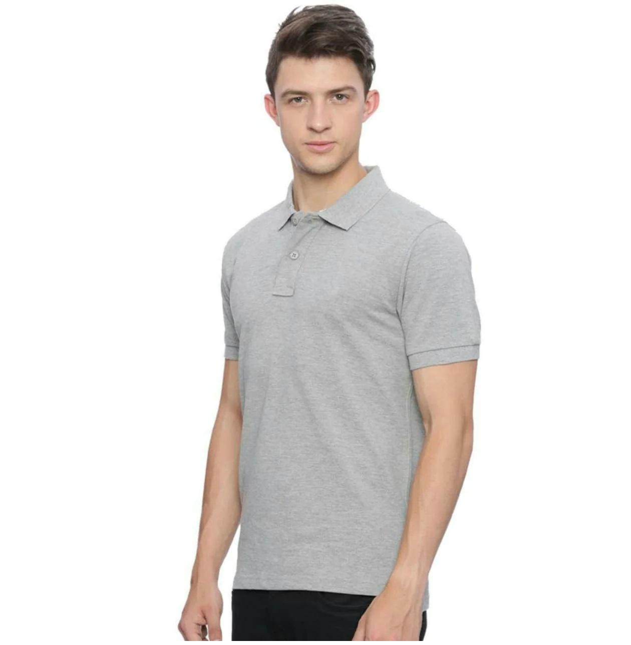 Poly Cotton Solid Half Sleeves Mens Polo T-shirt (Pack of 3)